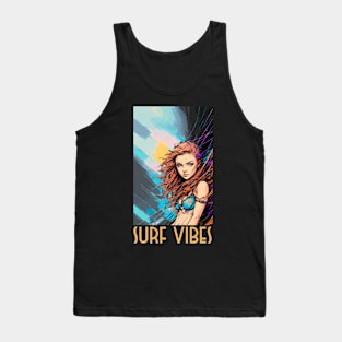 surf vibes, surfer girl, beach party, v12 Tank Top